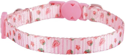 Breakaway Cat Collar with Bell, 2 Pack of Adjustable Floral Cat Collars Cute - Image 2