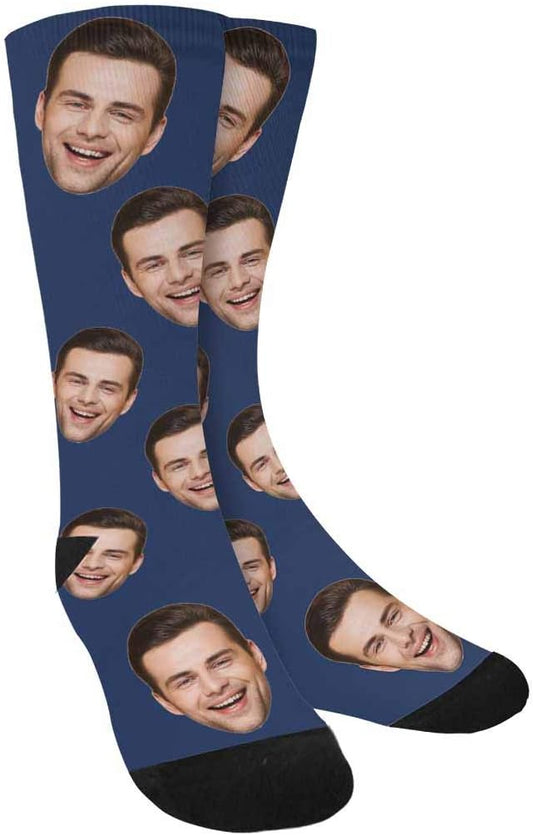 MyPupSocks Custom Personalized Photo Pet Face Socks, Cat and Dog Tracks Paws by MyPupSocks