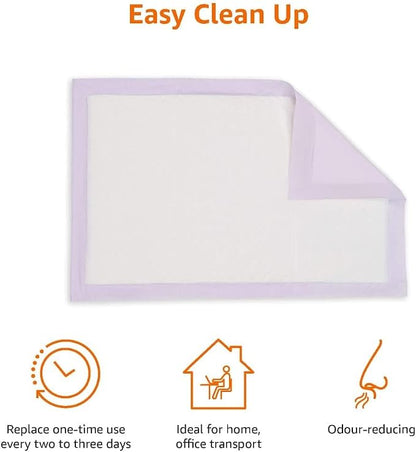 Amazon Basics Cat Pee Pads, Odor Control, Super Absorbent, Disposable, - Image 3