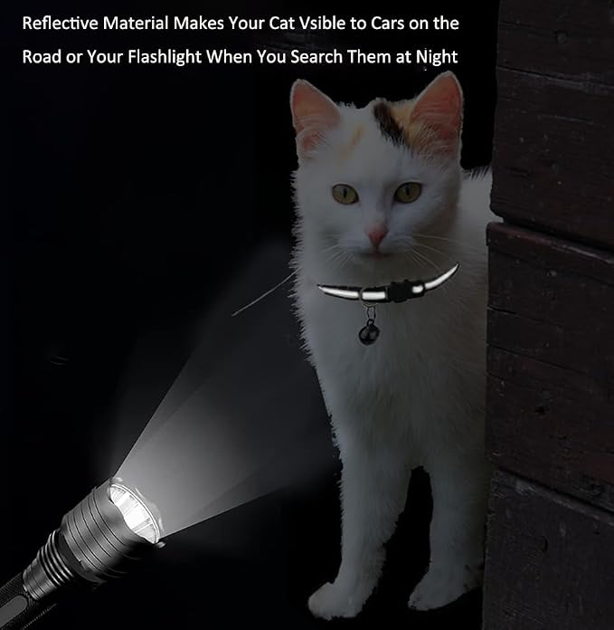 2 Pack Cat Collars Quick Release Reflective Kitten Collar - Image 4