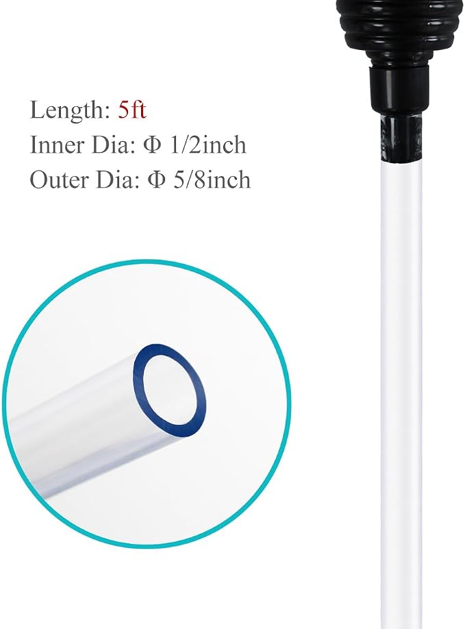 5ft-S Aquarium Siphon Vacuum Cleaner - Image 4