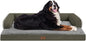 Large Dog Bed Orthopedic Washable: Orthopedic Dark Green Dog beds by Mekiy