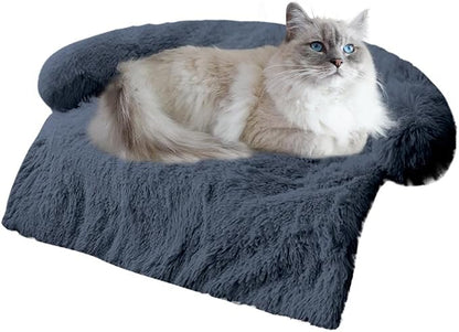 Calming Dogs/Cats Bed Mats, Dog Pad Washable Removable Couch Cover, Plush Long by Tinaco