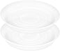 2 Pack of 12 inch Plant Saucer, 1.7" Depth Tray, Large Deep Garden Plastic by Bleuhome