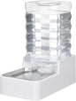 Automatic Dog and Cat Dispenser: 8L White Gravity Feeder by MASOCAT