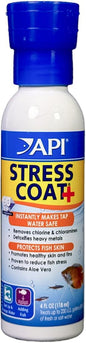 API STRESS COAT Aquarium Water Conditioner 4-Ounce Bottle by API