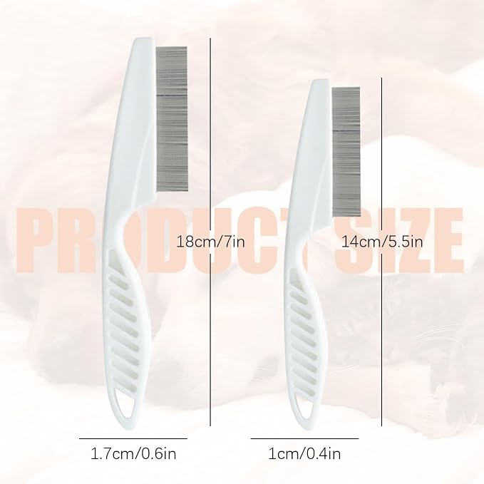 2 Pack Multifunctional Pet Comb, Upgrade Pet Grooming Brush Magic Tear Stain - Image 5