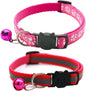 2 Pack Cat Collars Quick Release Reflective Kitten Collar by Unknown