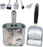 4-in-1 Cat Litter Scoop with Holder, Cat Litter Box Organizer Cleanup Kit by Vitisyao