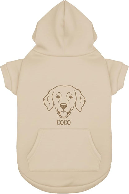 Personalized Dog Hoodie, Custom Embroidered Name Pet Hoodie, Warm Winter Outfit - Image 6