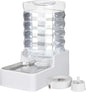 Dog Cat Water Dispenser: 8L White Upgraded Gravity Feeder by MASOCAT