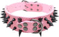 Serijoars Spiked Studded Dog Collar, PU Leather Dog Collar, Adjustable Pet by Serijoars
