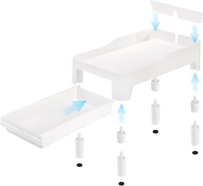 YOUEON Raised Pet Feeder Stand for Cats and Dogs Neck Health, Adjustable Height - Image 7