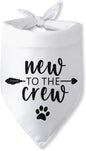 New to The Crew Dog Bandana New Puppy Announcement Gift by PwrlveiutforYou
