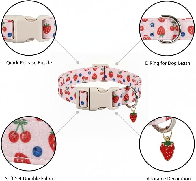 Pink Dog Collar, Female Dog Collar - Image 2