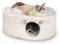 Cat Bed for Indoor Cats, Fluffy Large Enclosed Cat House Cave Pet Bed Hammock by Zoratoo