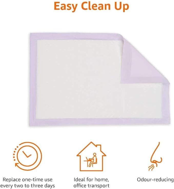 Amazon Basics Cat Pee Pads, Super Absorbent, Odor Control, Universal Fit - Image 3