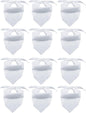 12 Pieces Sublimation Pet Bandanas White Heat Transfer Triangle Dog Scarf Blank by GroceryProduct