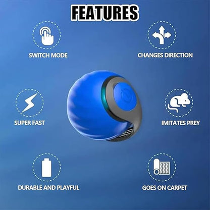 Interactive Cat Toy Ball, Speedy Tail2.0 Cat Toy, Automatic Interactive Cat Toys - Image 5