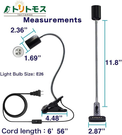 FUNKS TORITOMOSU Bird Cage UVB Light Combo Kit, AvianSun Lamp 2.4% UVB UVA 20W - Image 9