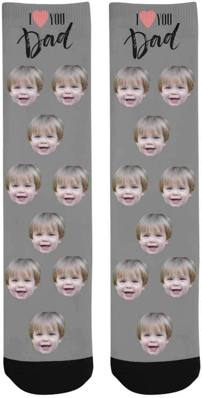 D-Story Custom Face Socks, Personalized Photo Picture on Socks, Unisex Athletic - Image 5