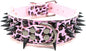 Serijoars Spiked Studded Dog Collar, PU Leather Dog Collar, Adjustable Pet by Serijoars