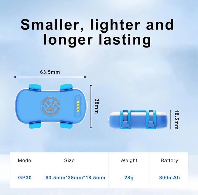 GPS Dog Tracker, Real-time Pet Location Tracker Anti Lost Dog GPS Collar Fit - Image 8