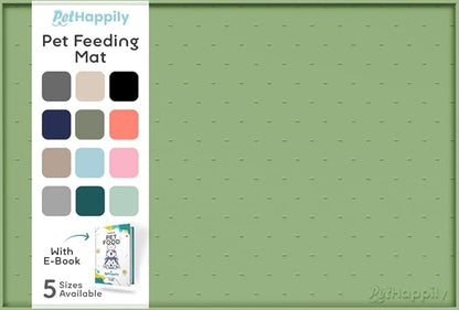 Dog Food Mat - Raised Edges Dogs Mat by PETHAPPILY