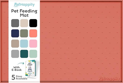 Dog Food Mat - Raised Edges Dogs Mat by PETHAPPILY