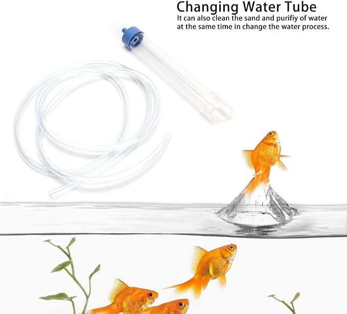 AYNEFY Aquarium Supplies Fish Cleaning Tools PVC Small FishCleaner Change Water - Image 2