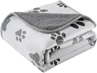 Waterproof Dog Blankets Pet Blanket 50"x60", Soft Fluffy Sofa Car Bed Protector by CAPTSNOOZE