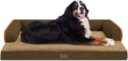 Orthopedic Large Dog Bed Washable: Brown Gaint Size Dog Beds - Image 9