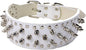 Serijoars Spiked Studded Dog Collar, PU Leather Dog Collar, Adjustable Pet by Serijoars