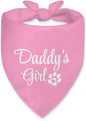 Daddy's Girl Funny Dog Bandana, Valentines Day Dog Bandana by Unknown
