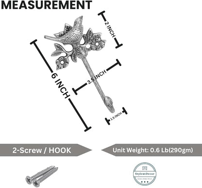Solid Brass Bird Antique Towel Hook Bathroom Accessories Retro Bathroom - Image 5