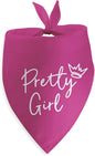 Pretty Girl Dog Bandana Funny Birthday Dog Bandana by SYIJIMSJKT