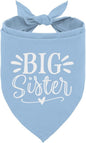 Big Sister Dog Bandana, Light Blue Pet Scarf Accessories, Pet Triangle Scarf by ZPPRJF