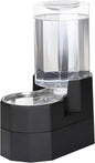 Sfozstra Large Dog Water Dispenser: 7L Raised Gravity Gray Automatic Stainless by Sfozstra
