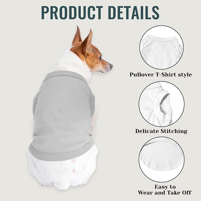 Custom Dog Shirt Pet T Shirts for Small Medium Large Dogs Customized Clothes - Image 4