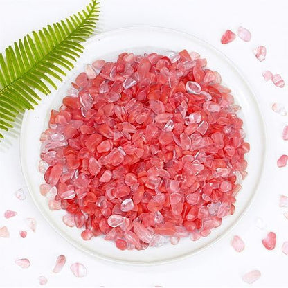 YATOJUZI Cherry Quartz 1LB Aquarium Gravel Rocks Bulk Wholesale Tumbled - Image 2