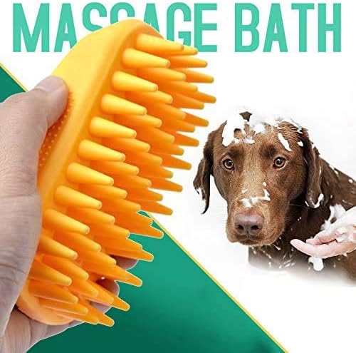 Pet Silicone Shampoo Brush for Long & Short Hair, Medium Large Pets Dogs Cats - Image 6