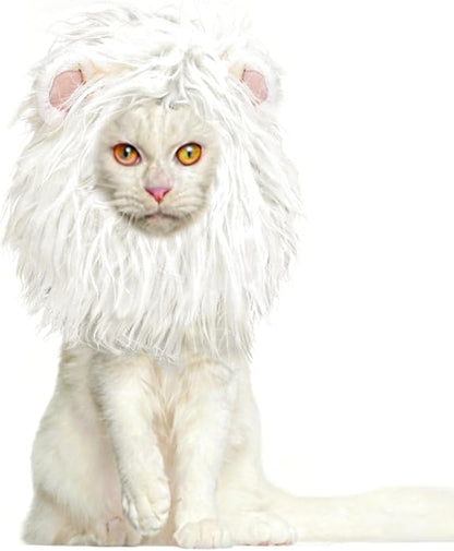 Onmygogo Lion Mane Wig for Cats and Dogs, Funny Pet Cat Costumes for Halloween by Onmygogo