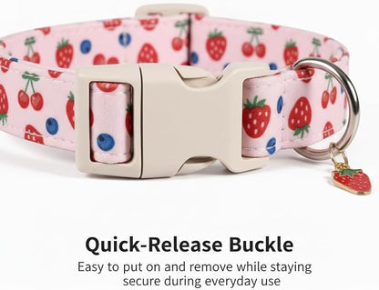 Pink Dog Collar, Girl Dog Collar - Image 3