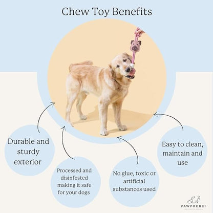 Natural Jute Dog Chew Toy – Tough & Durable Plant-Shaped Puppy Toy, Safe - Image 8