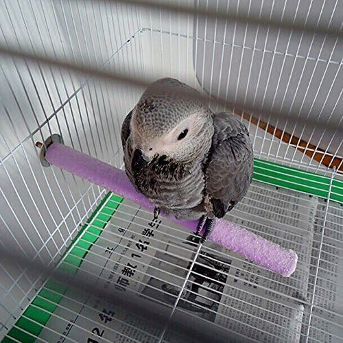 1Pc Color Random Bird Perch Stand Toy Wood Parrot Perch Stand Grinding Claw - Image 7