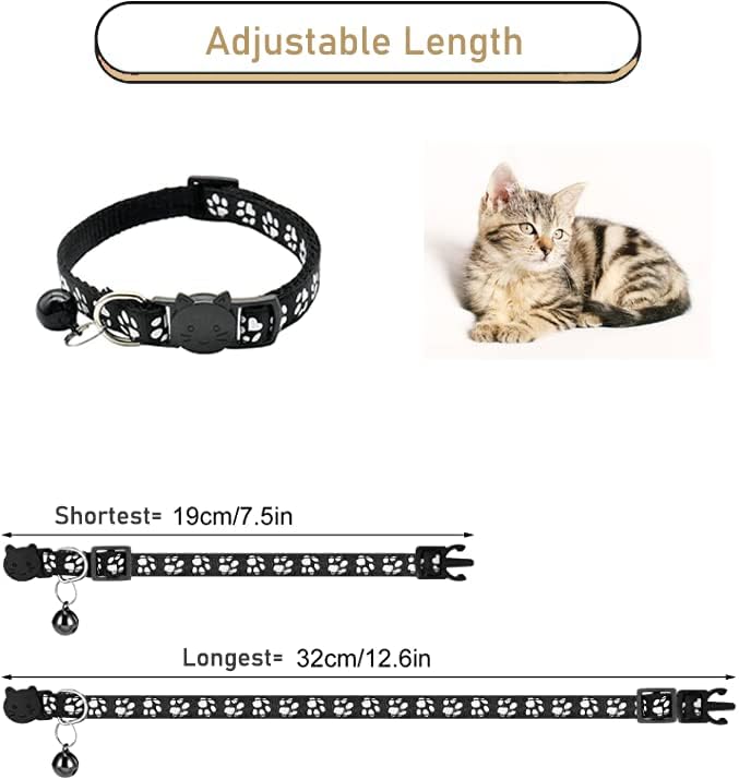 2 Pack Cat Collars Quick Release Reflective Kitten Collar - Image 4