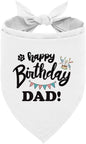 Happy Birthday Dad Dog Bandana, Dad's Gift Dog Bandana, Pet Scarf Accessories by Unknown