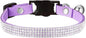 Cat Collars, Rhinestone for Girl Cats Bling Kitten Flower Adjustable Breakaway by Bbmmayy