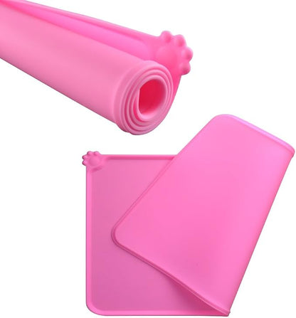 Dog Food Mat, Silicone Dog Cat Bowl Mat, Non Slip Pet Feeding Mat Waterproof - Image 4