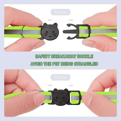 2 Pack Cat Collars Quick Release Reflective Kitten Collar - Image 3